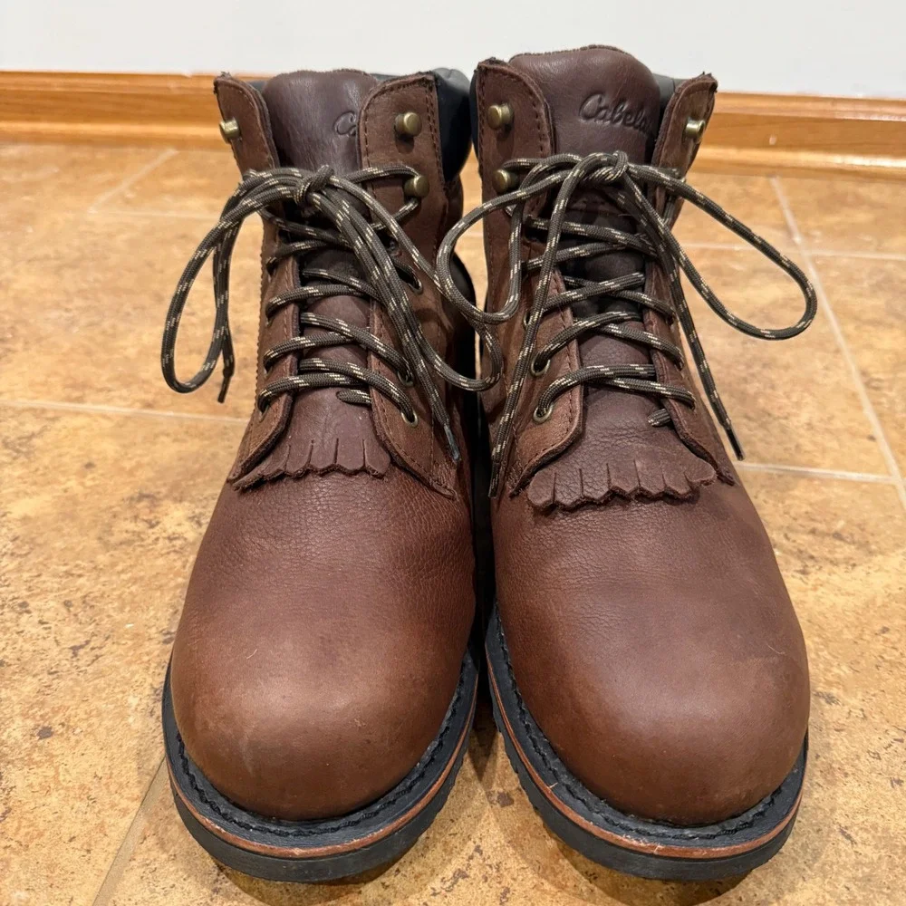 Cabela's Kiltie 2.0 Waterproof Work Boots Men‎ 12W Dark Brown
